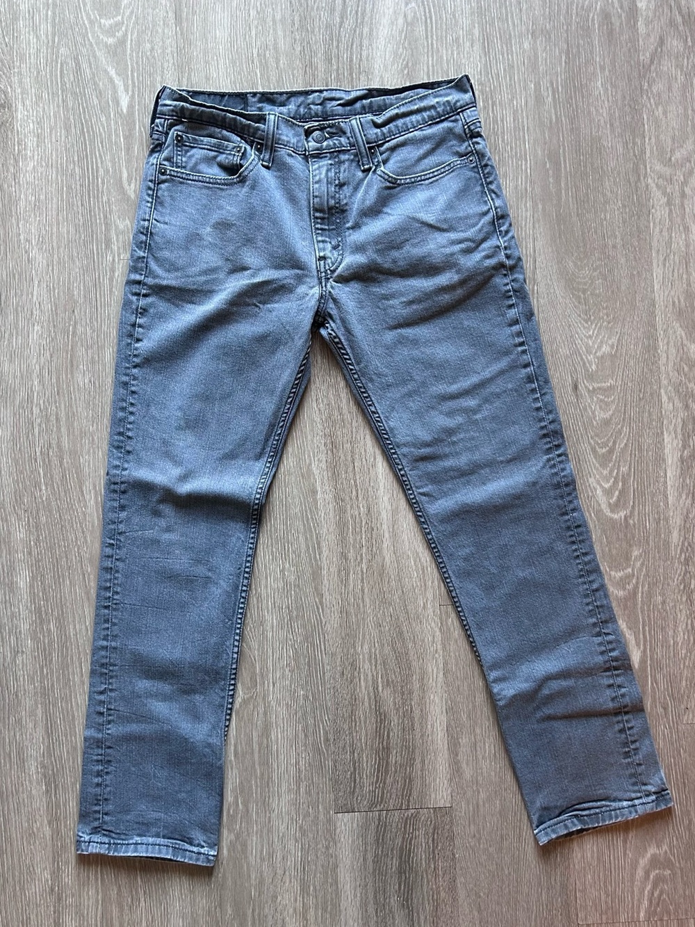 Levi's 511 Slim Fit Gray/Charcoal Denim Jeans Men's Size 34x32